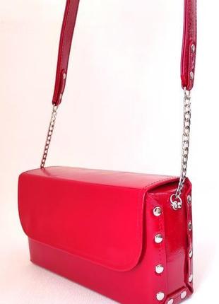 "червона калина " жіноча шкіряна сумка4 фото
