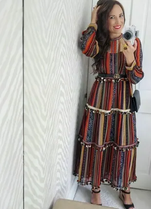 Платье в этническом стиле zara4 фото