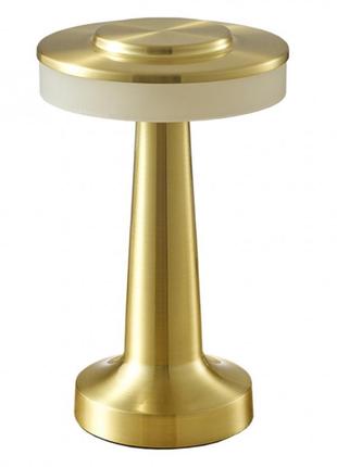 Світлодіодна настільна led лампа usb з акумулятором 3w, 1200 lm, 3000k sneha (997914-3 matte gold)