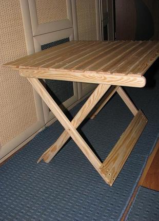 Раскладной стол деревянный для ноутбука