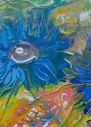 Картина маслом. кольорові сни щасливою леді v3. полотно на підрамнику 40х50 див.5 фото