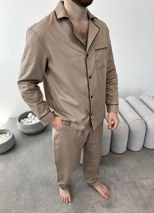 Чоловічий піжамний комплект (сорочка+штани)3 фото
