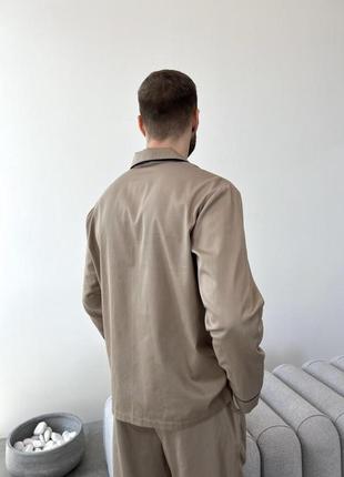 Чоловічий піжамний комплект (сорочка+штани)8 фото