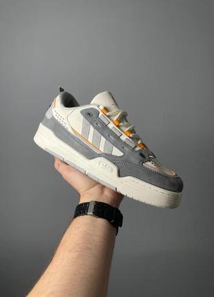 Adidas adi 2000 grey orange2 фото