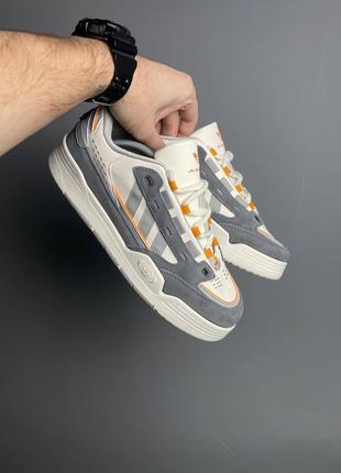 Adidas adi 2000 grey orange4 фото