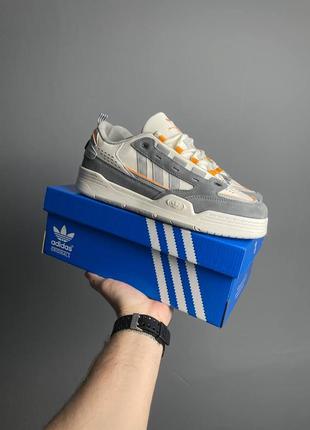 Adidas adi 2000 grey orange1 фото