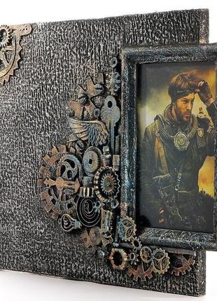 Фоторамка в стиле steampunk. подарок мужчине на день рождения юбилей