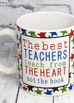 Кружка для учителя the best teacher 600 мл