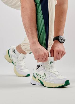 Белые мужские кроссовки runtekk white green , летние брендовые кроссовки сетка