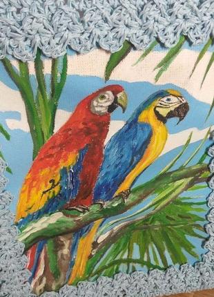 Сумка"couple parrots"5 фото