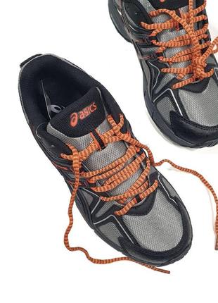 Мужские кроссовки asics gel - kahana 8 black grey orange. кроссовки асикс серые с оранжевым3 фото