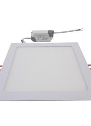 Світильник врізний led square downlight 18w-220v-1300l-4000k alum tnsy3 фото