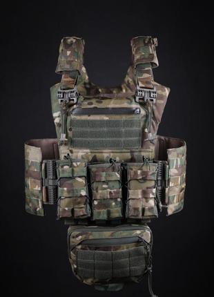 Плитоноска разгрузочный жилет cordura 1000d мультикам