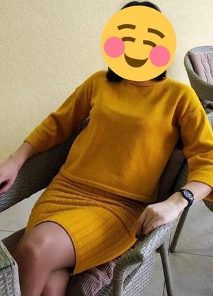Костюм женский (платье+ свитерок)2 фото