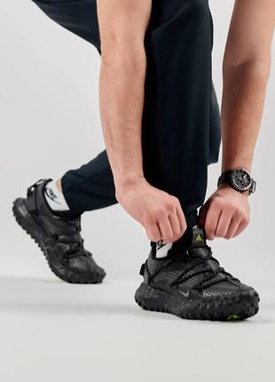 Мужские кроссовки nike acg mountain fly low black , текстильные кроссовки nike acg весна/лето