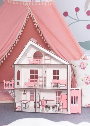 Кукольный домик для lol c лифтом и мебелью в подарок3 фото