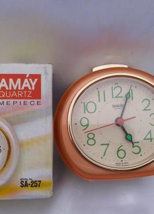 Будильник кварцевый samay индия .