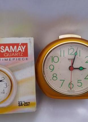 Будильник кварцевый samay индия .