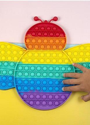 Игрушка поп ит пчела. игрушка антистресс для детей поп ит