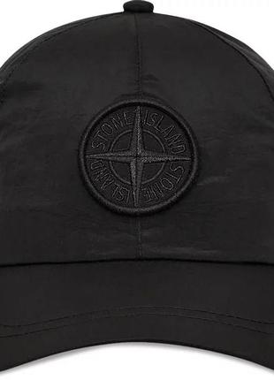 Кепка stone island nylon cap black