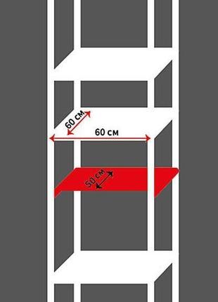 Стеллаж на кухню из дерева белый2 фото