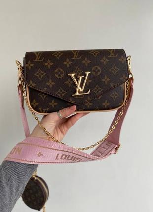 Женская сумка lv pink