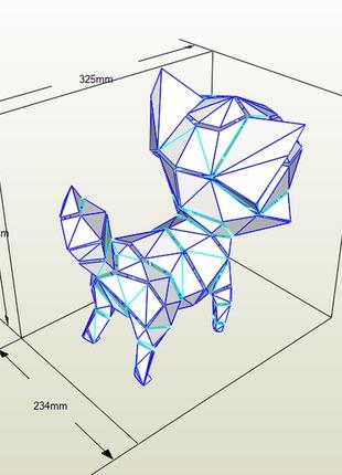 Paperkhan набор для создания 3d фигур кошка кот котенок оригами паперкрафт фигура развивающий набор антистресс3 фото