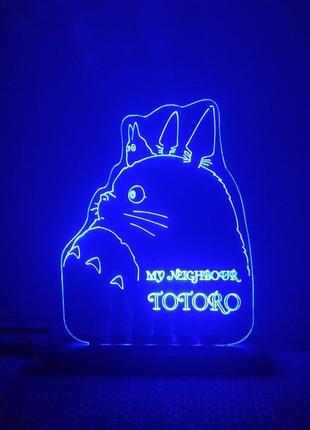 Светильник мой сосед тоторо аниме totoro