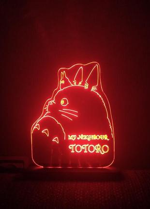 Светильник мой сосед тоторо аниме totoro3 фото