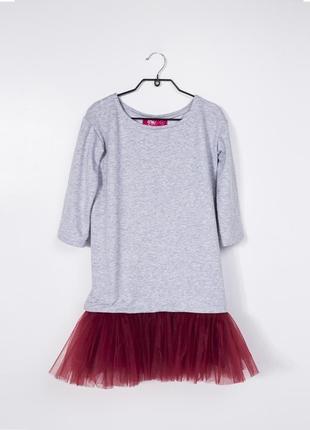 Комплект платье-трансформер airdress (серый верх + 5 съемных юбочек)9 фото