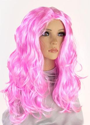 Парик ренессанс (светло-розовый)