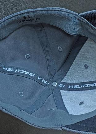 Бейсболка кепка under armour blitzing серая. размер m/l 56-58 см.8 фото