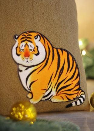 Декоративна подушка "товстий тигр" 35х35 см3 фото