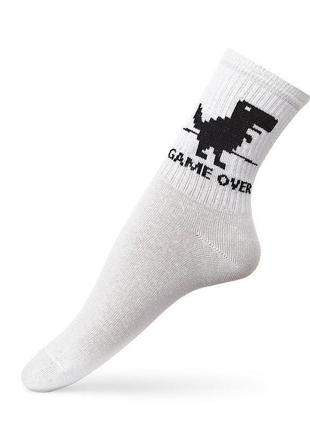Молодежные носки для девушек и женщин с принтом "game over"