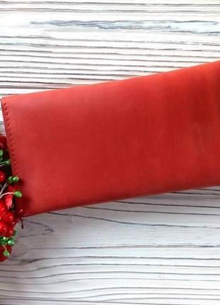 Великі жіночі гаманці, червоний гаманець жіночий купити, іменні жіночі подарунки від kozhemyaka2 фото