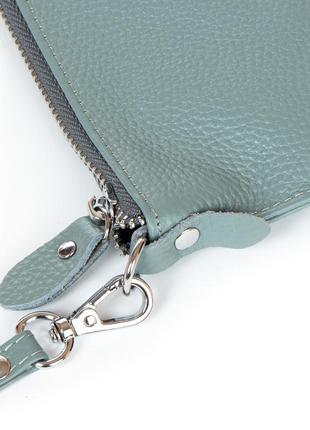 Клатч чежнский кожаный маленькая сумочка через плече alex rai 8801-2 blue5 фото