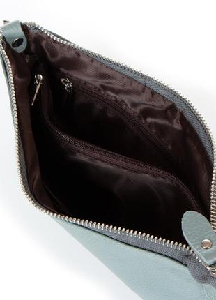 Клатч чежнский кожаный маленькая сумочка через плече alex rai 8801-2 blue6 фото