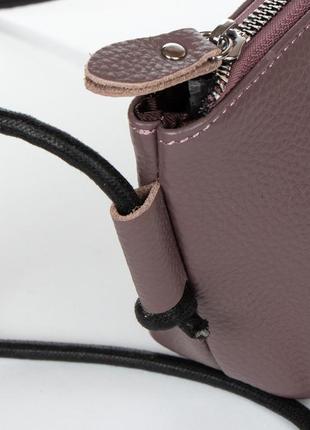 Клатч шкіряний маленька сумочка через плечі alex rai 6003 purple4 фото