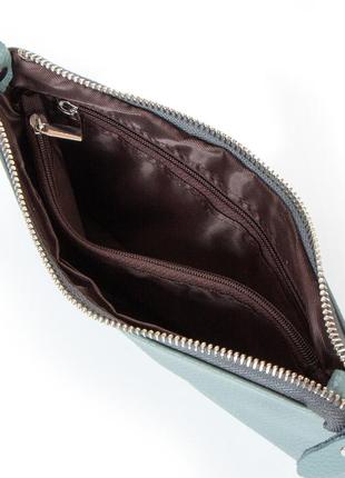 Клатч чежнский кожаный маленькая сумочка через плече alex rai 8801-3 blue5 фото