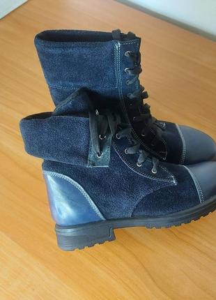 Зимние ботинки на шнурках3 фото