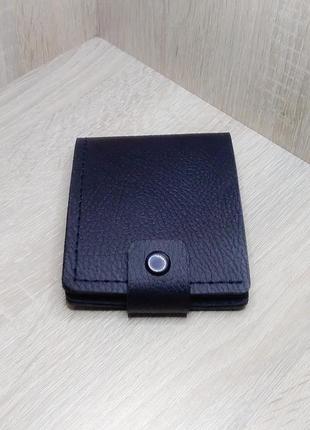 Оригинальний шкіряний гаманець чорний.2 фото