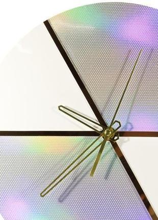 Годинник настінний з безшумним кварцовим механізмом waw deco "квоте хамелеон 3-5 / hameleon 3-5"2 фото