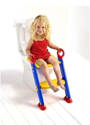 Дитяче сидіння на унітаз зі сходинкою keter toilet trainer, з ручками4 фото