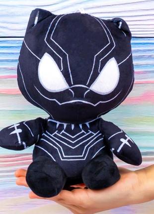 Мягкая игрушка черная пантера 22см. игрушка детская черная пантера