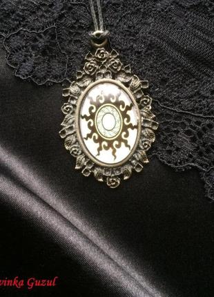 Вінтаж кулон бронза підвіска намисто dzvinka guzul бохо амулет стиль ретро подарунок етніка