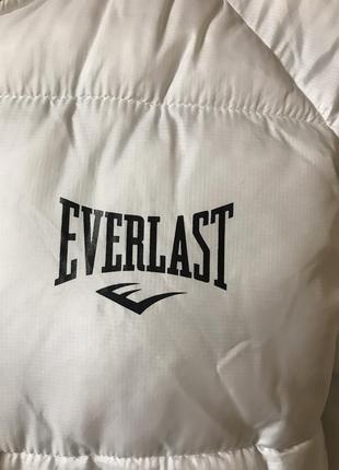 Куртка бомбер двухсторонняя everlast черна белая реглан4 фото