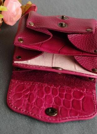 Шкіряний гаманець для дівчинки3 фото