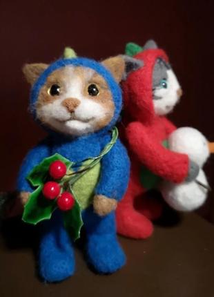 Дракончик валяна іграшка котик подарунок на новий рік8 фото