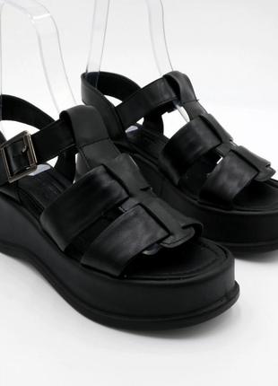 Босоніжки  жіночи  шкіряні footstep код-(546 ч)