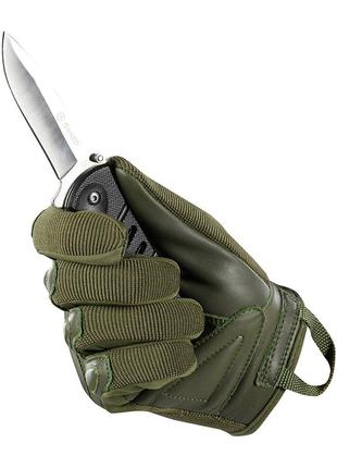 Тактичні рукавиці m-tac рукавички assault tactical mk.2 olive
